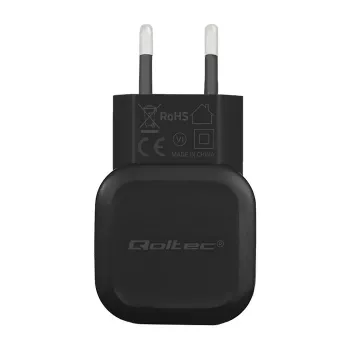 Qoltec 12W 5V 2.4A USB + USB-C wandlader