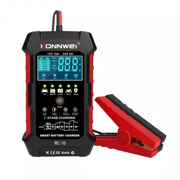 KONNWEI RC-10 12V/24V batterijtester met start- en laadsysteemtest