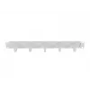 LANBERG 19 inch 1U kabelorganizer met 5 metalen houders type B, grijs
