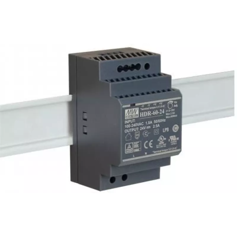 PULSAR DIN-rail voeding Mean Well HDR-60-24 24V/60W/2,5A