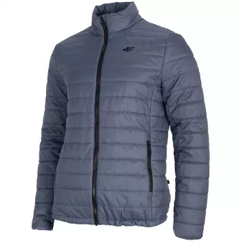 4F heren gewatteerde jas H4L21 KUMP004 donkergrijs melange maat S