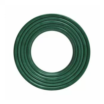 AWTOOLS AW70424 1/2 inch 25m 3-laags versterkte PVC-tuinslang, 8 bar, UV- en algresistent, groen