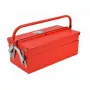 AWTOOLS AW30982 Draagbare gereedschapskoffer met lade en dekselorganizers, zwart/rood