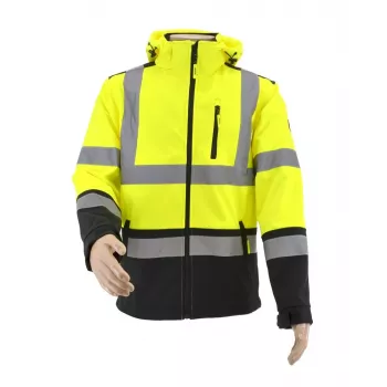 AWTOOLS softshelljack T3 met reflecterende elementen, zwart, maat M