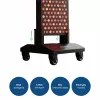 MEDIVON Lumera stand mobiele standaard voor LED-panelen Lumera Plus en Lumera Max, 4 wielen, zwart