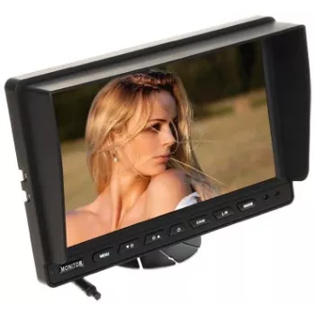 10,1 inch automonitor ATE-TFT10-T1 met dual-RCA-ingangen en achteruitrijcamera-prioriteit