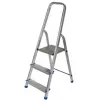 AWTOOLS AW23019 multifunctionele scharnierladder 4x3 treden aluminium EN 131 150kg