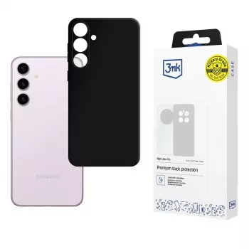 3mk Matt Case Pro voor Samsung Galaxy S24 - zwarte flexibele TPU-achterkanthoes, militaire valbescherming, anti-vergeling, matte afwerking