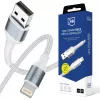 3mk Hyper Cable N-SERIES USB-A naar Lightning 2m 5V/2.4A 12W wit