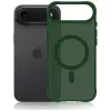 3MK Smoke MagCase voor Apple iPhone Air - groene doorschijnende MagSafe-achterkanthoes