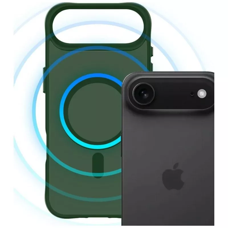 3MK Smoke MagCase voor Apple iPhone Air - groene doorschijnende MagSafe-achterkanthoes