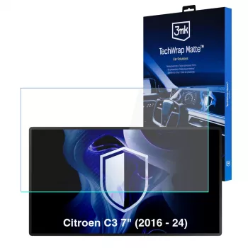 3MK PROTECTION Citroen C3 (2016-2024) TechWrap Matter displaybeschermfolie voor het middenscherm