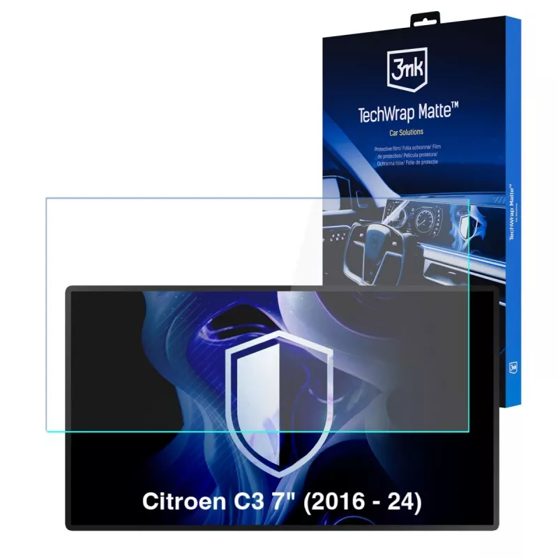 3MK PROTECTION Citroen C3 (2016-2024) TechWrap Matter displaybeschermfolie voor het middenscherm