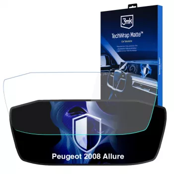 3MK PROTECTION TechWrap Matter displaybeschermfolie voor het instrumentenpaneel van de Peugeot 2008 Allure