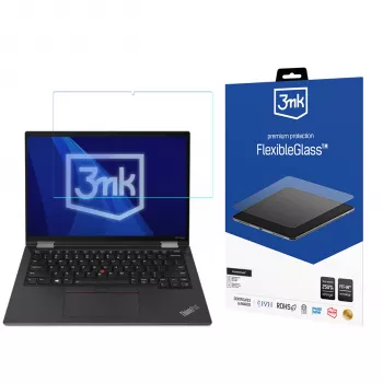 3MK FlexibleGlass displaybeschermfolie voor Lenovo ThinkPad X13 Yoga Gen 2 (20W8) - 13,3 inch hybrideglas, 7H, oleofoob, blaasvrij