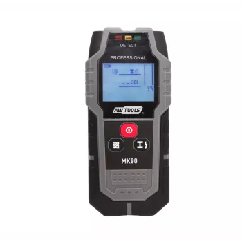 AWTOOLS 1124900 multifunctionele muurscanner – detecteert hout, metaal en stroomvoerende AC-kabels tot 100 mm diepte