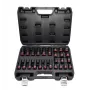 AWTOOLS 1/2 inch dopsleutelset voor slagschroevendraaier, 26-delige, 10-24 mm, kort & lang, Cr-Mo, Black Line