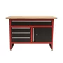 AWTOOLS werkbank met 4 laden 120x60x85 cm grijs/blauw