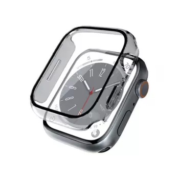 CRONG hybride horlogekast met gehard glas voor Apple Watch 44mm - transparant