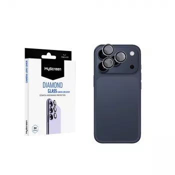 MyScreen Diamond Glass cameralensbescherming voor Apple iPhone 17 Pro - ultrahelder 9H-glas, krasvast, eenvoudige installatie