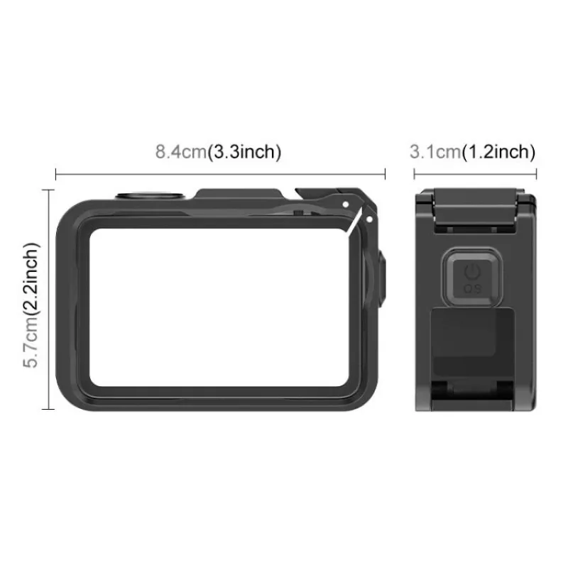 PULUZ camerakooi framebevestiging voor DJI Osmo Action 6 - PU1088B