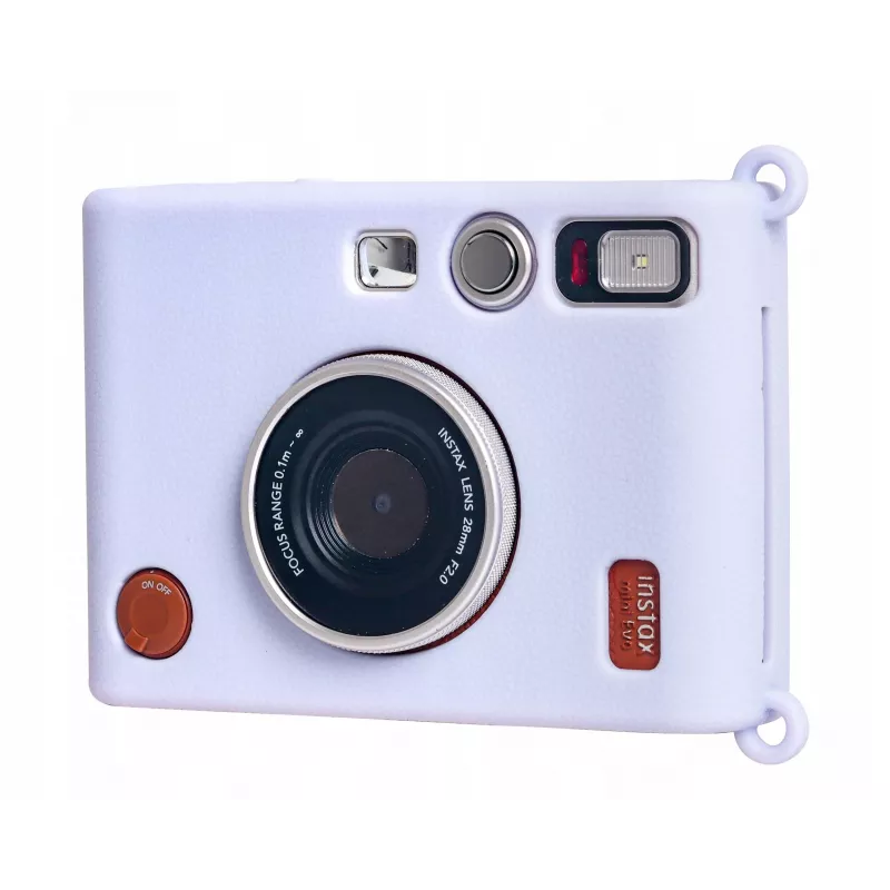 LOVEINSTANT siliconen beschermhoes voor Fujifilm Instax Mini Evo - paars