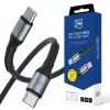 3mk Hyper Cable N-SERIES USB-C naar USB-C 2m 60W zwart