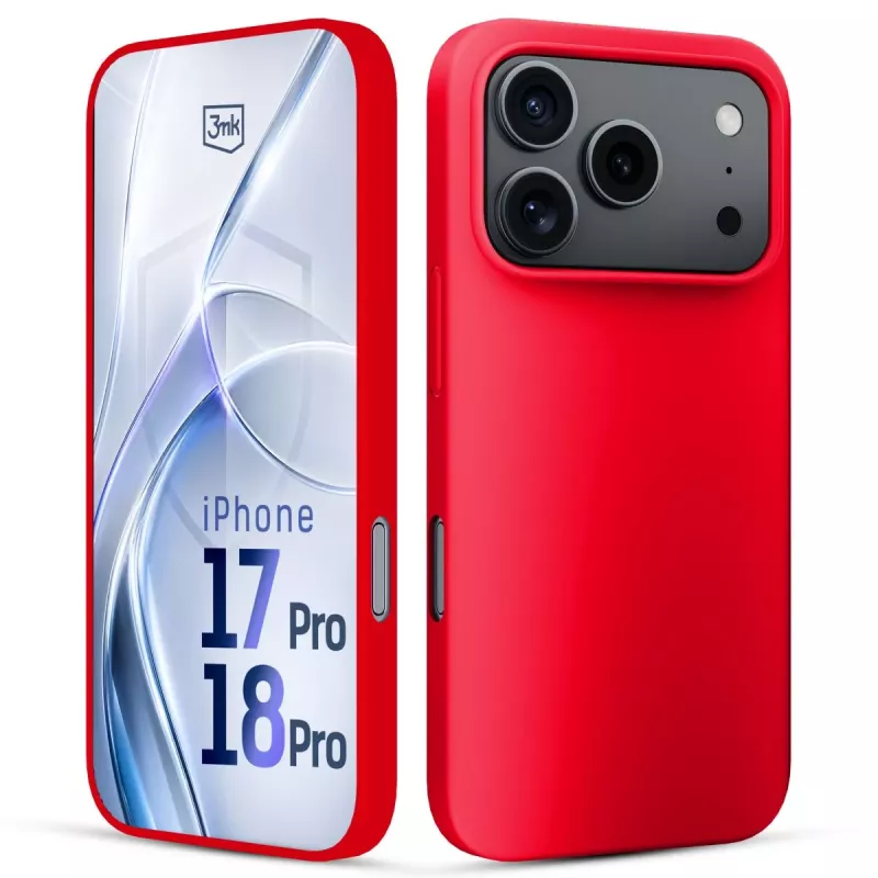 3mk Hardy Mellow hoes voor Apple iPhone 17 Pro / 18 Pro rood
