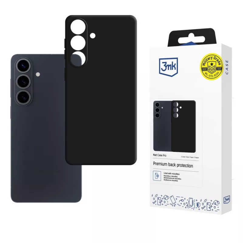 3mk Matt Case Pro voor Samsung Galaxy S26 FE zwart