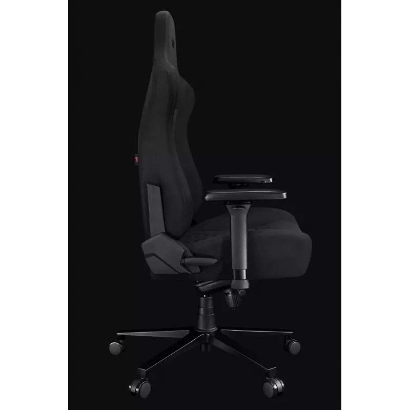 YUMISU 2052 gamingstoel, stoffen bekleding, zwart (Y-2052-GB-M)