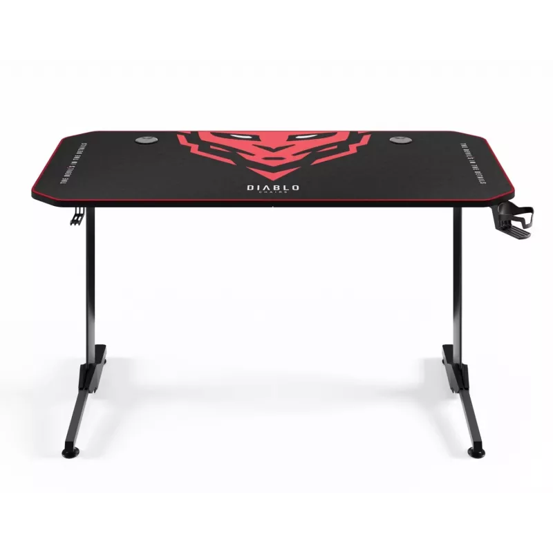 Diablo X-Mate 1400 Gaming-bureau 140 cm x 60 cm Zwart