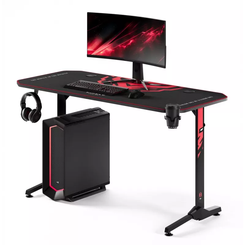Diablo X-Mate 1400 Gaming-bureau 140 cm x 60 cm Zwart