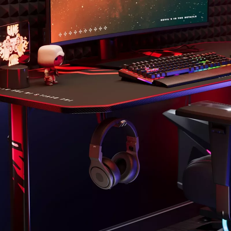 Diablo X-Mate 1400 Gaming-bureau 140 cm x 60 cm Zwart