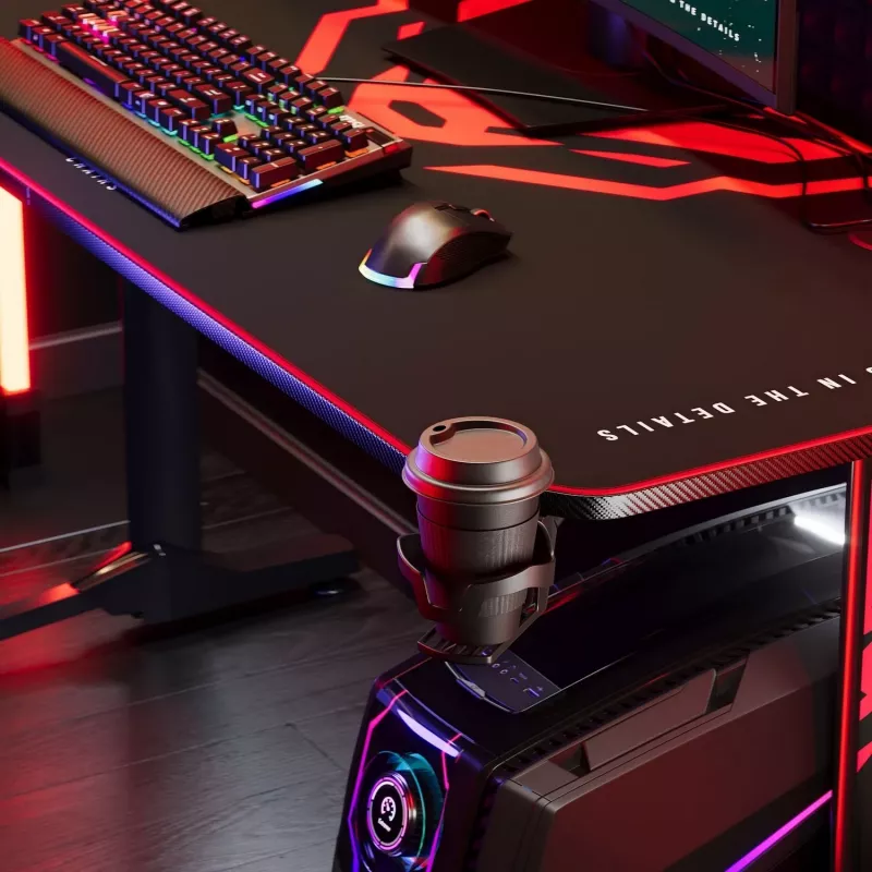Diablo X-Mate 1400 Gaming-bureau 140 cm x 60 cm Zwart