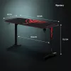Diablo X-Mate 1400 Gaming-bureau 140 cm x 60 cm Zwart
