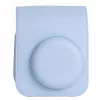 LOVEINSTANT blauwe PU-lederen cameratas met draagriem voor Fujifilm Instax Mini 12