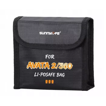 SUNNYLIFE Brandveilige opbergtas voor 3 DJI Avata 2 / Avata accu's