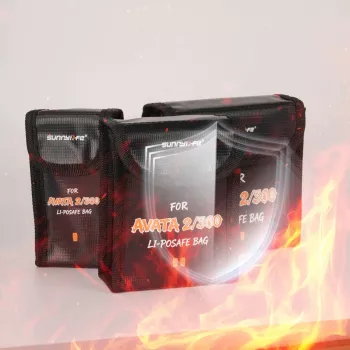 SUNNYLIFE Brandveilige opbergtas voor 3 DJI Avata 2 / Avata accu's