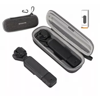 SUNNYLIFE Hardcase met karabijnhaak voor DJI Osmo Pocket 4 / 3 - grijs