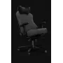 Yumisu 2054 stoffen gamingstoel grijs/zwart, 150 kg, 2D-armleuningen, kantelbaar 90-150°