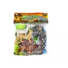 LEAN TOYS Set van 6 wilde dierfiguren, olifant, leeuw, neushoorn, tijger, zebra, giraffe