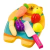 LEAN TOYS Fruit- en groentesnijplank messenset educatief speelgoed voor kinderen