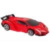 LEAN TOYS Auto-robot 2-in-1 op afstand bestuurd RC-voertuig rood