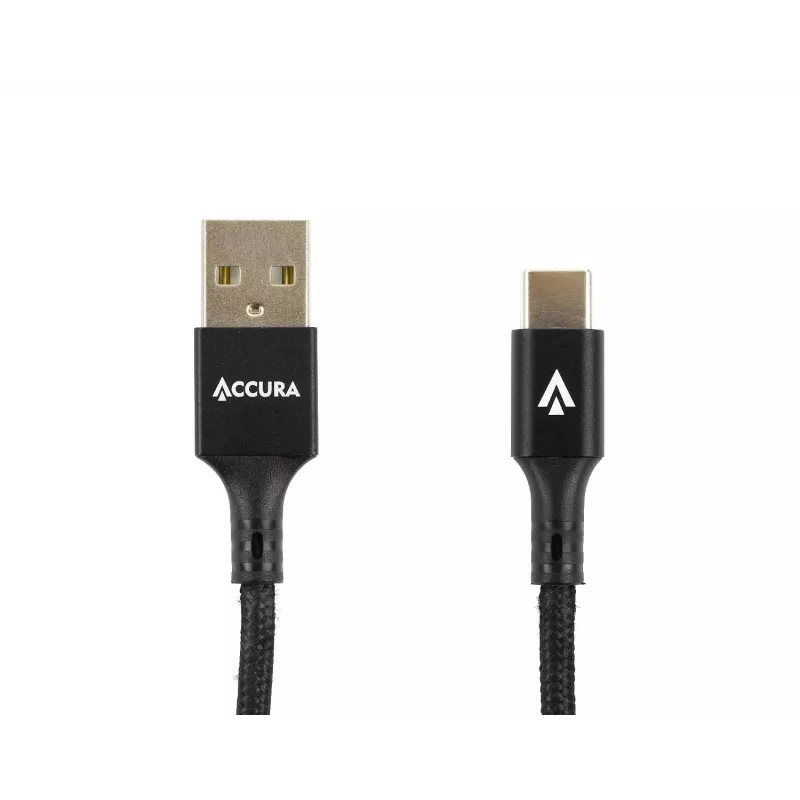 Accura USB 2.0 naar USB-C kabel 1,0 m zwart
