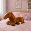 LEAN TOYS Bruin Pluchen Paard Stoffen Knuffeldier 40cm