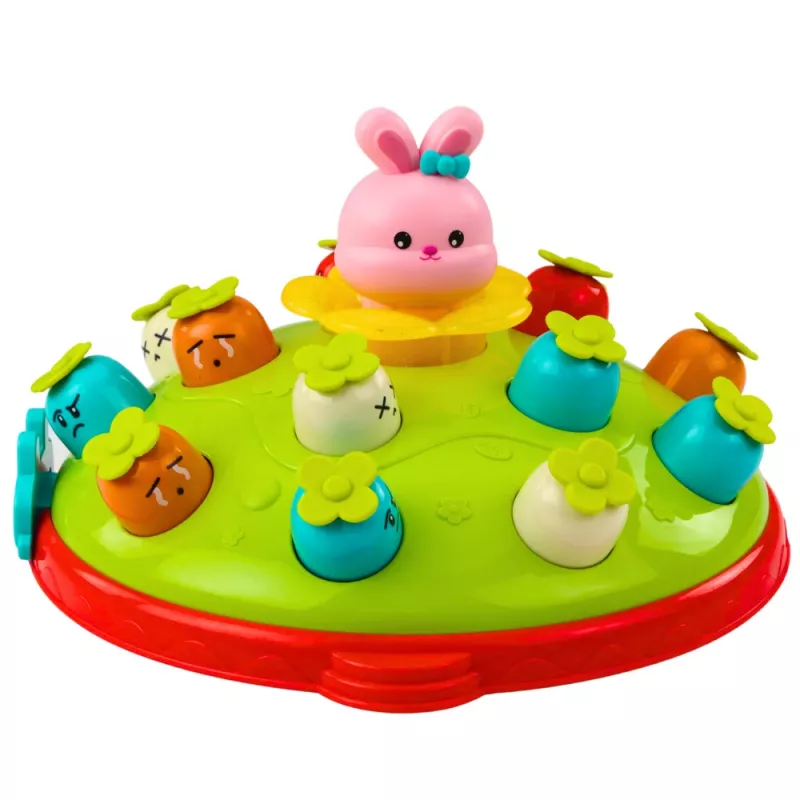 LEAN TOYS Arcadespel Hameren op Wortels met Springend Konijn