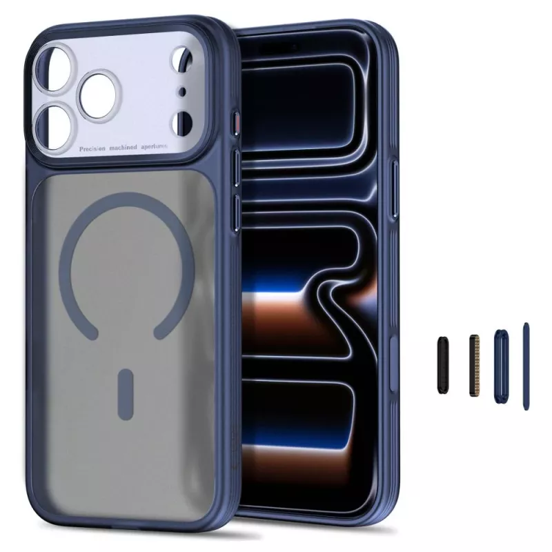 TECH-PROTECT MagPrime MagSafe Hoesje voor iPhone 17 Pro Max / 18 Pro Max – Mat Diepblauw