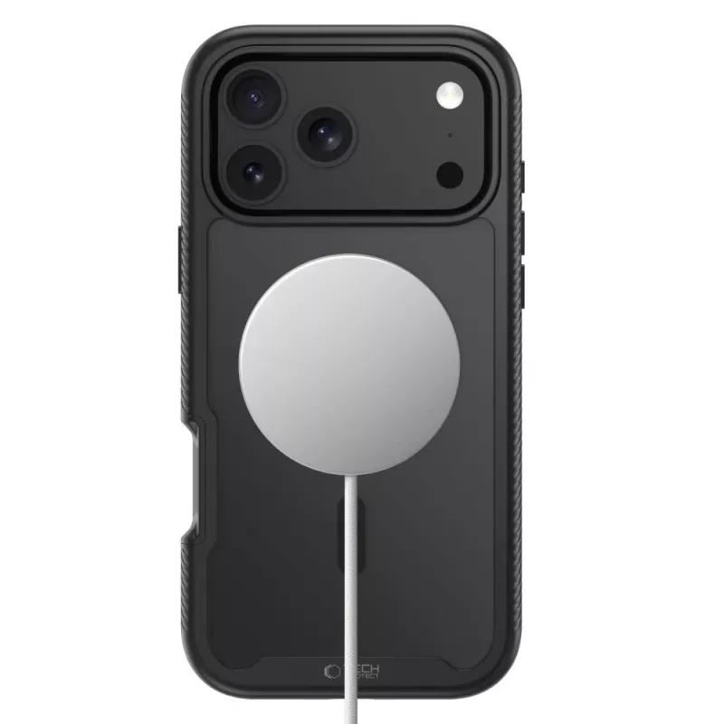 Tech-Protect Defense MagSafe Hoesje voor iPhone 17 Pro / 18 Pro Mat Zwart