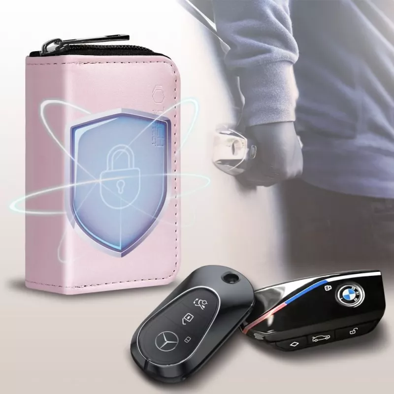 Tech-Protect KLR300 Faraday Tas Keyless RFID Signaalblokker Hoesje Roze