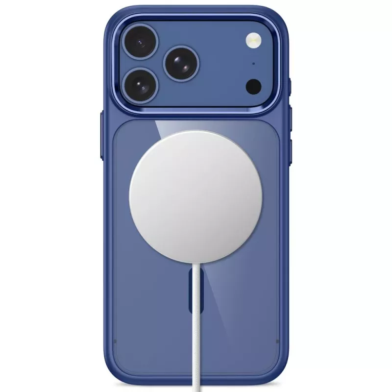 Tech-Protect Magmat MagSafe Clear Case voor iPhone 17 Pro Max / 18 Pro Max - Deep Blue